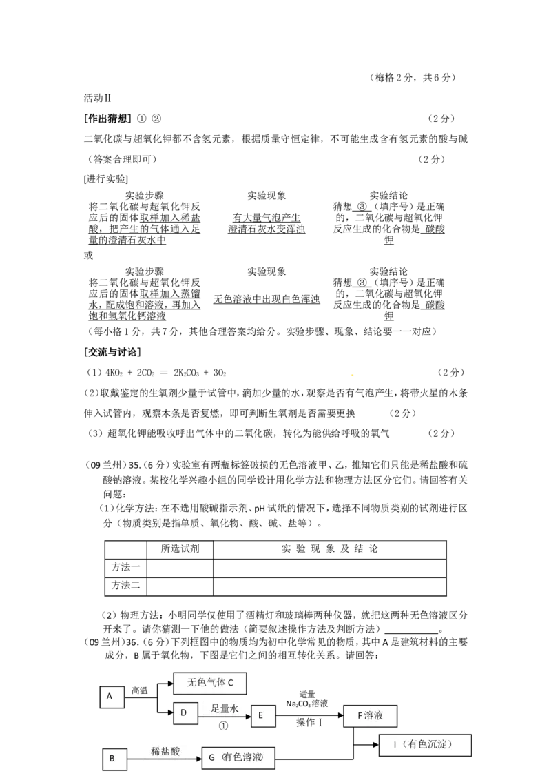 2007-2011五年全国各地中考化学试题分类汇编第十一单元盐化肥_初中化学_01.人教版初中化学_01.初中化学课件PPT--教案--试题_初中化学全套_化学试题