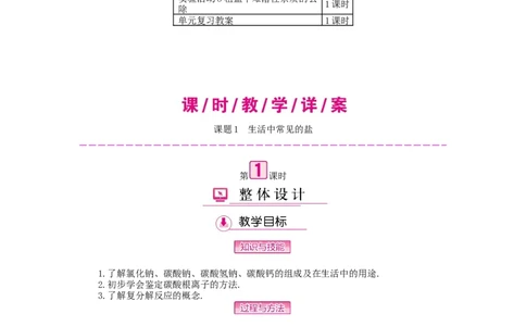 九年级化学下册：第11单元《盐、化肥》全章优秀教案_初中化学_01.人教版初中化学_01.初中化学课件PPT--教案--试题_初中化学&mdash;课件&mdash;教案&mdash;试题-推荐_9年级下课件教案试题_第11单元