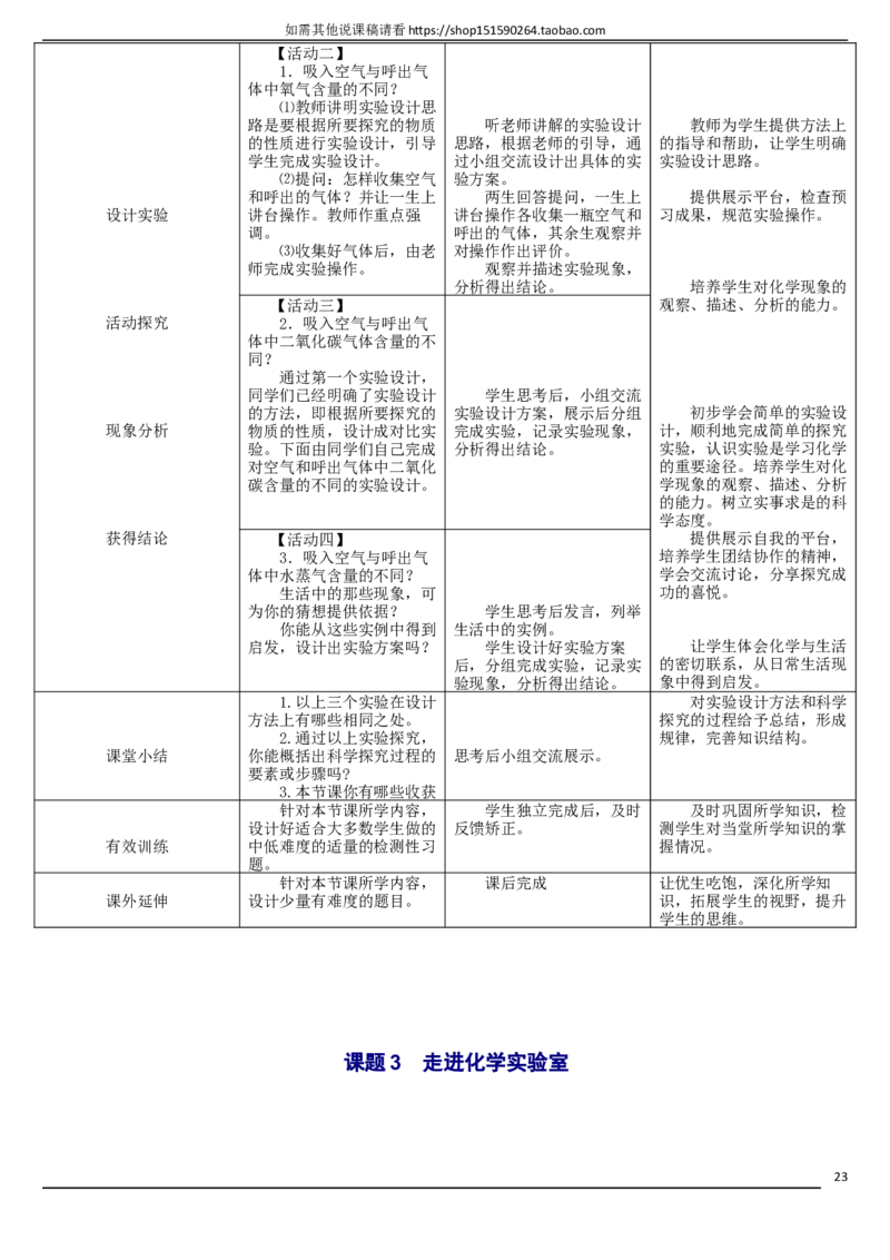 人教版《初中化学+九年级上册》说课稿精选集_初中化学_01.人教版初中化学_05.初中化学说课稿_01、人教初中化学9年级上下册全套说课稿