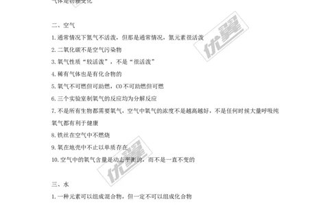 中考化学易错点大全_初中化学_01.人教版初中化学_01.初中化学课件PPT--教案--试题_初中化学全套(课件--教案--配套)_18年初中化学9年级上_18秋九化上(RJ)--7.复习资料_2.知识集锦