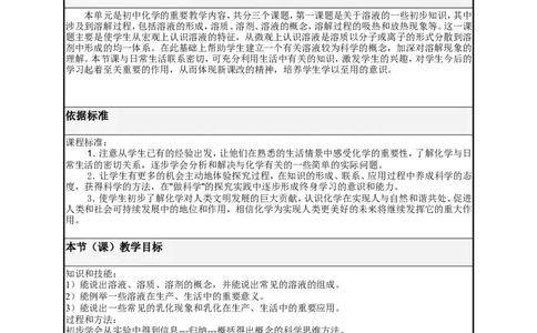 九年级化学下册-第九单元-溶液-课题1《溶液的形成》教学设计-新人教版_初中化学_01.人教版初中化学_01.初中化学课件PPT--教案--试题_初中化学&mdash;课件&mdash;教案&mdash;试题-推荐_9年级下教案