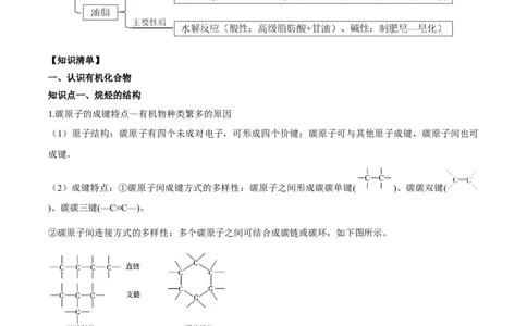 第七章有机化合物（单元知识清单）-（人教版2019必修第二册）_高化_595801221724高中化学新人教版选择性必修一二三电子版教案PPT课件高中试卷_必修二册（人教版）_知识清单