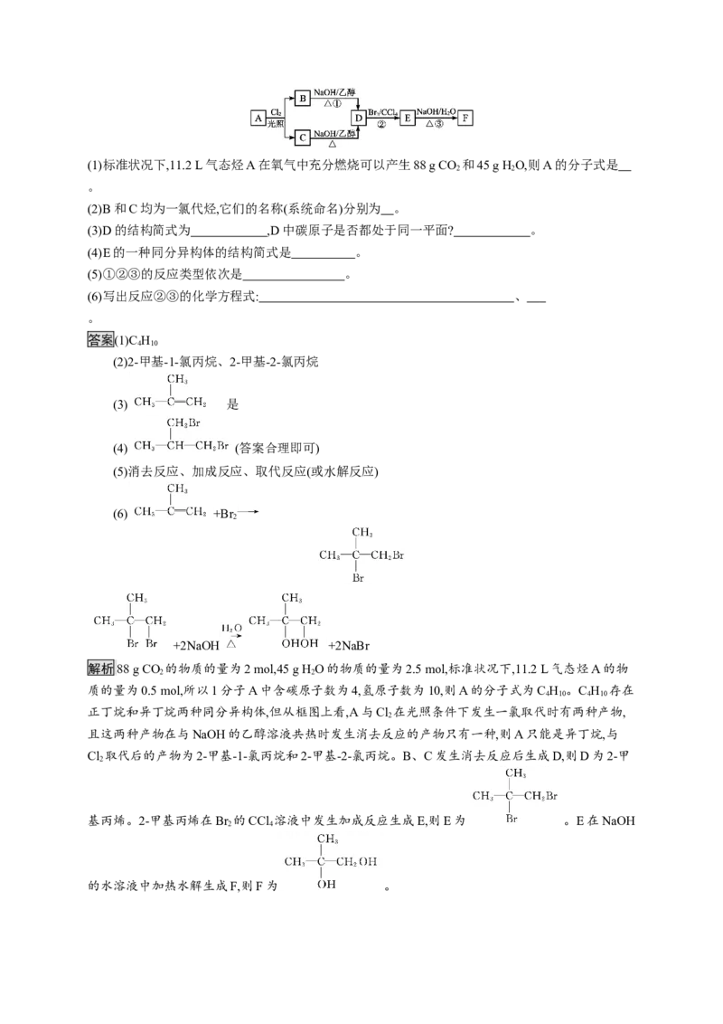 第三章　第一节　卤代烃_高化_2025春-人教版高中化学_05新版高中化学选择性必修3_2.课件+练习_3.1卤代烃课件（44张ppt）+练习（含解析）