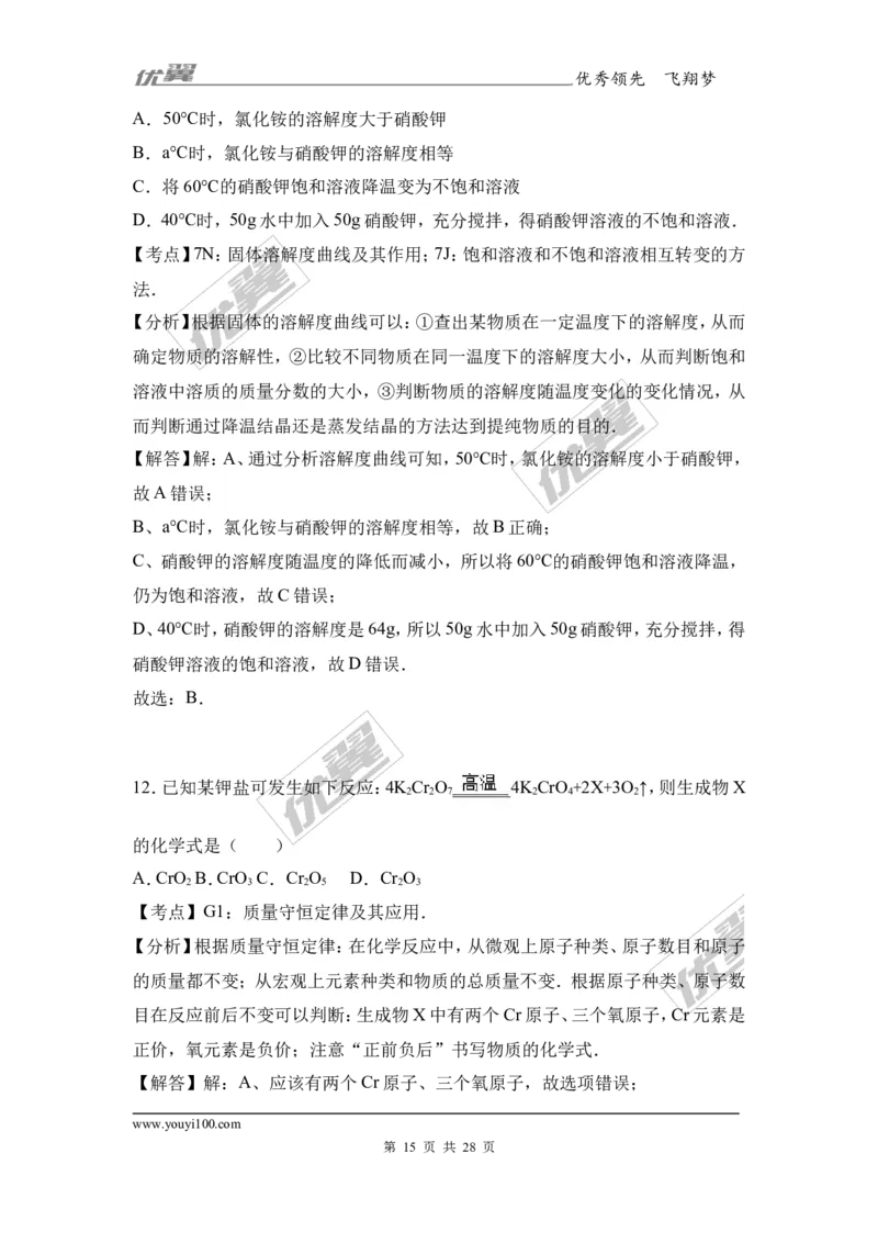 2017年广东省汕尾市陆丰市校级中考化学二模试卷（解析版）_初中化学_01.人教版初中化学_01.初中化学课件PPT--教案--试题_初中化学全套(课件--教案--配套)_18年初中化学9年级下