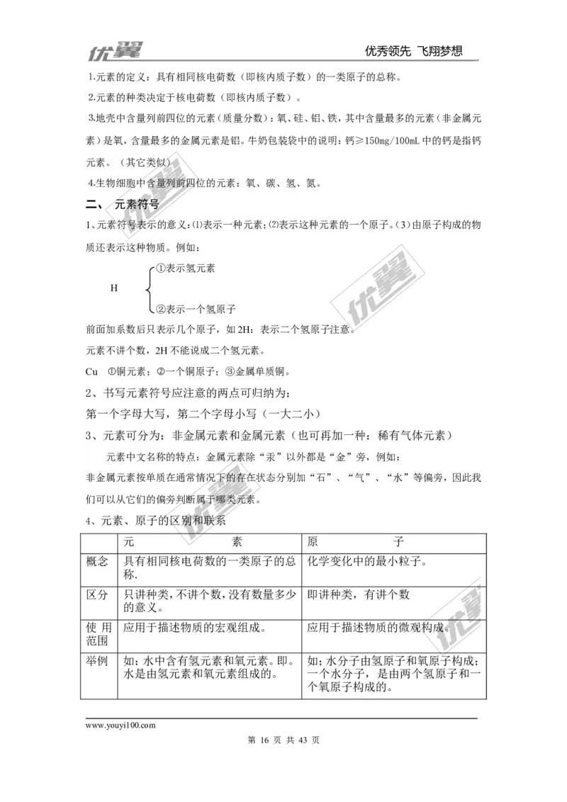 九年级化学上册知识点总结（按章节）_初中化学_01.人教版初中化学_01.初中化学课件PPT--教案--试题_初中化学全套(课件--教案--配套)_18年初中化学9年级上_18秋九化上(RJ)--7.复习资料