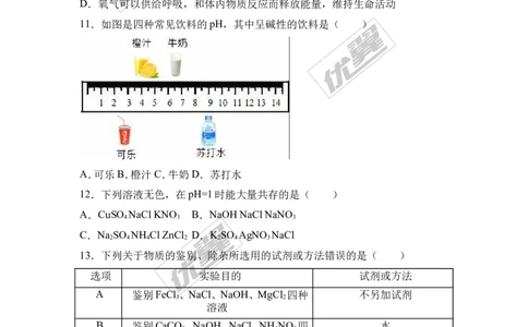2017年广东省中考化学模拟试卷（解析版）（六）_初中化学_01.人教版初中化学_01.初中化学课件PPT--教案--试题_初中化学全套(课件--教案--配套)_18年初中化学9年级下_2017月考、模拟卷
