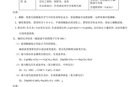 专题12常见的酸和碱（讲）-备战2017年中考化学二轮复习讲练测（原卷版）_初中化学_01.人教版初中化学_07.初中化学中考总复习_备战2017年中考化学二轮复习讲练测（讲）