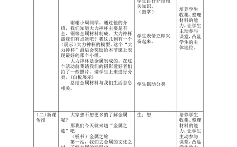 人教版化学九年级下册第八单元课题一金属材料教学设计_初中化学_01.人教版初中化学_01.初中化学课件PPT--教案--试题_初中化学&mdash;课件&mdash;教案&mdash;试题-推荐_9年级下课件教案试题