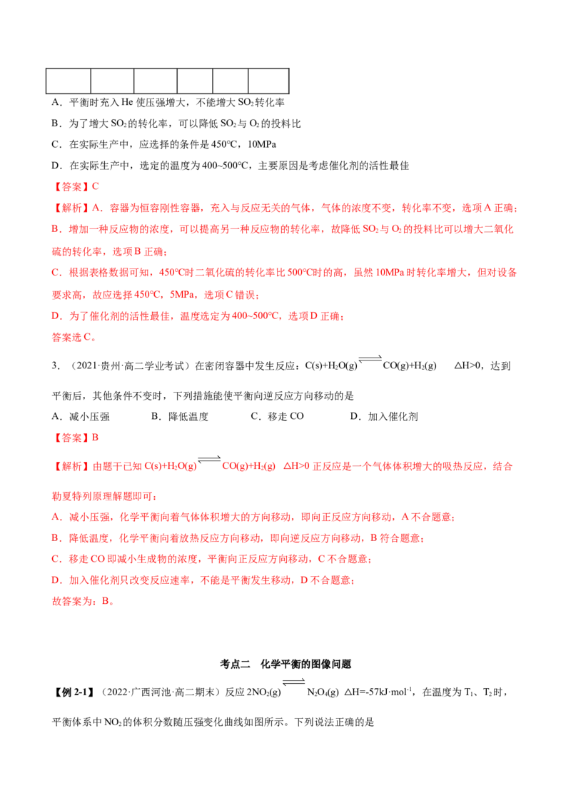 实验活动1探究影响化学平移移动的因素（精讲）-（人教版2019选择性必修1）（解析版）_高化_595801221724高中化学新人教版选择性必修一二三电子版教案PPT课件高中试卷_专项练习