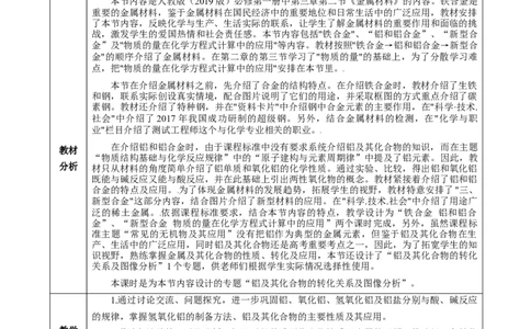 专题3铝及其化合物的转化及图像（教学设计）-（人教版2019必修第一册）_高化_595801221724高中化学新人教版选择性必修一二三电子版教案PPT课件高中试卷_必修一册（人教版）_教学设计