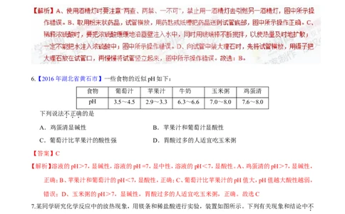专题12常见的酸和碱（练）-备战2017年中考化学二轮复习讲练测（解析版）_初中化学_01.人教版初中化学_07.初中化学中考总复习_备战2017年中考化学二轮复习讲练测（练）全套打包