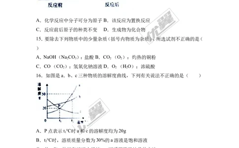 2017年湖南省湘潭市中考化学试卷（解析版）_初中化学_01.人教版初中化学_01.初中化学课件PPT--教案--试题_初中化学全套(课件--教案--配套)_18年初中化学9年级上_2017中考真题卷