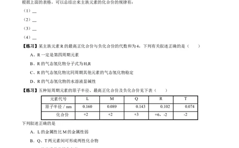 新教材精创4.2.2元素周期表和元素周期律的应用学案（1）-人教版高中化学必修第一册_高化_2025春-人教版高中化学_01新版高中化学必修一_2.课件+教案+学案+练习有配套实验视频
