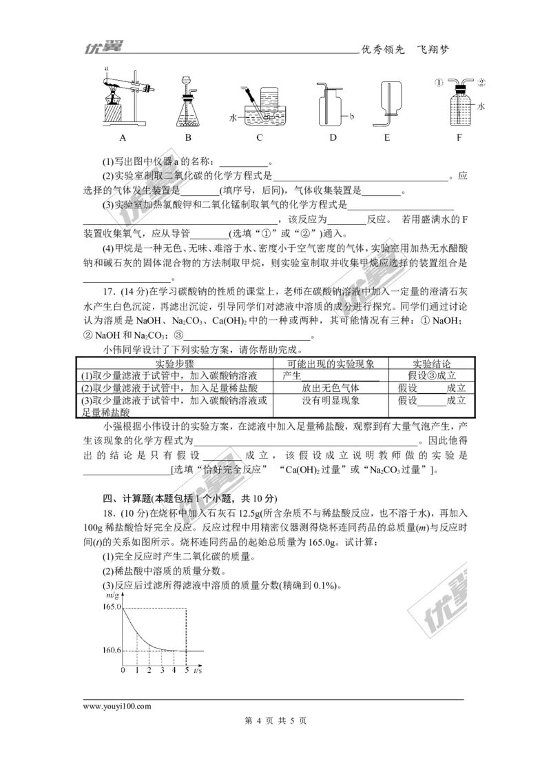 1.2018年中考模拟卷（一）（含答案）_初中化学_01.人教版初中化学_01.初中化学课件PPT--教案--试题_初中化学全套(课件--教案--配套)_18年初中化学9年级下_1.RJ九化下[通用]
