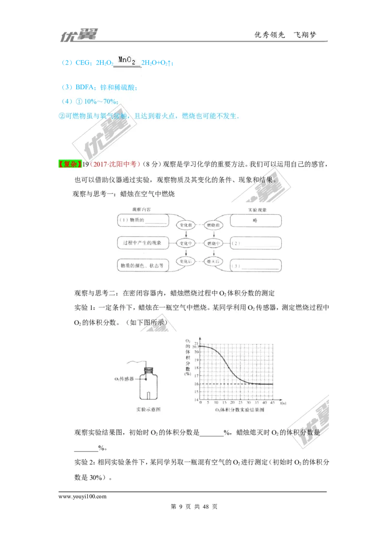 26.实验探究题_初中化学_01.人教版初中化学_01.初中化学课件PPT--教案--试题_初中化学全套(课件--教案--配套)_18年初中化学9年级上_18秋九化上(RJ)--7.复习资料_4.真题汇编_2017真题汇编