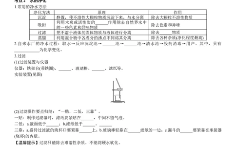 2018年中考复习化学考点解读：第2讲水_初中化学_01.人教版初中化学_07.初中化学中考总复习_2018年中考复习化学考点解读