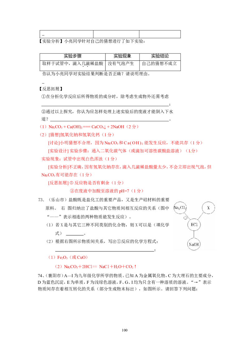 8年中考（2005-2012）全国各地中考化学真题分类汇编第10单元酸和碱_初中化学_01.人教版初中化学_01.初中化学课件PPT--教案--试题_初中化学全套_化学试题