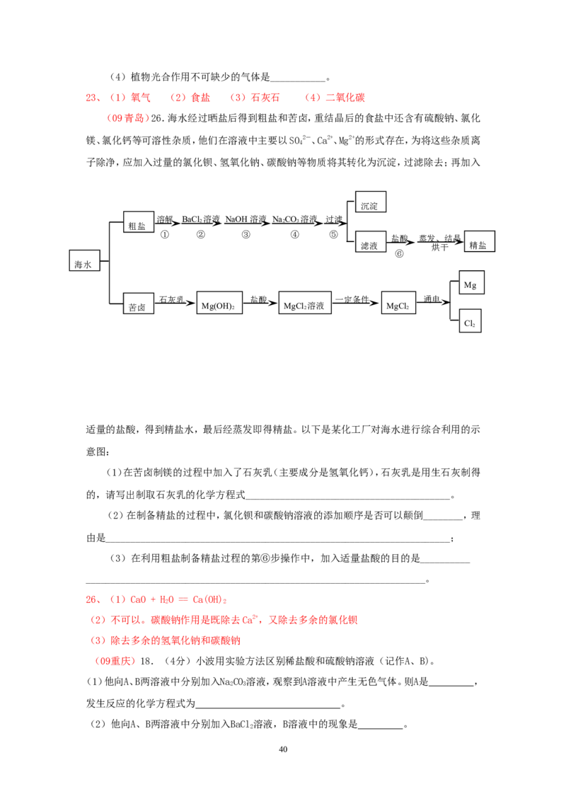 8年中考（2005-2012）全国各地中考化学真题分类汇编第10单元酸和碱_初中化学_01.人教版初中化学_01.初中化学课件PPT--教案--试题_初中化学全套_化学试题