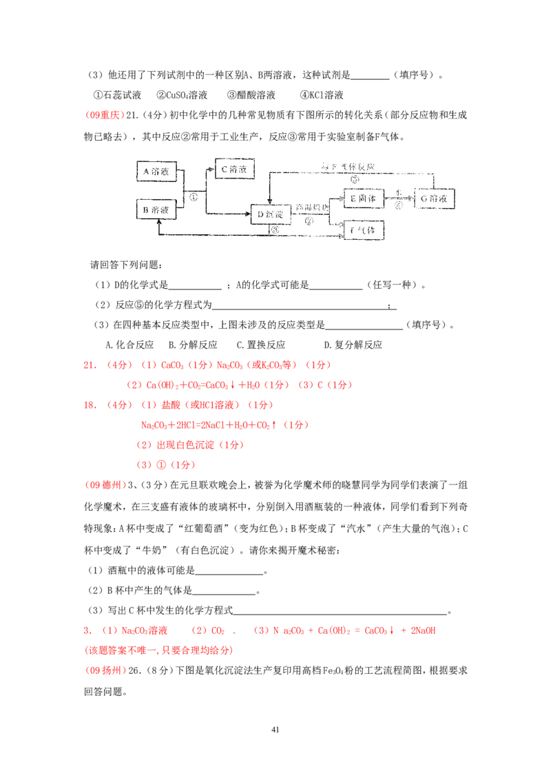 8年中考（2005-2012）全国各地中考化学真题分类汇编第10单元酸和碱_初中化学_01.人教版初中化学_01.初中化学课件PPT--教案--试题_初中化学全套_化学试题