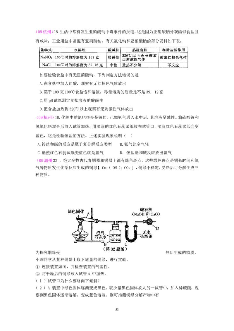 8年中考（2005-2012）全国各地中考化学真题分类汇编第10单元酸和碱_初中化学_01.人教版初中化学_01.初中化学课件PPT--教案--试题_初中化学全套_化学试题