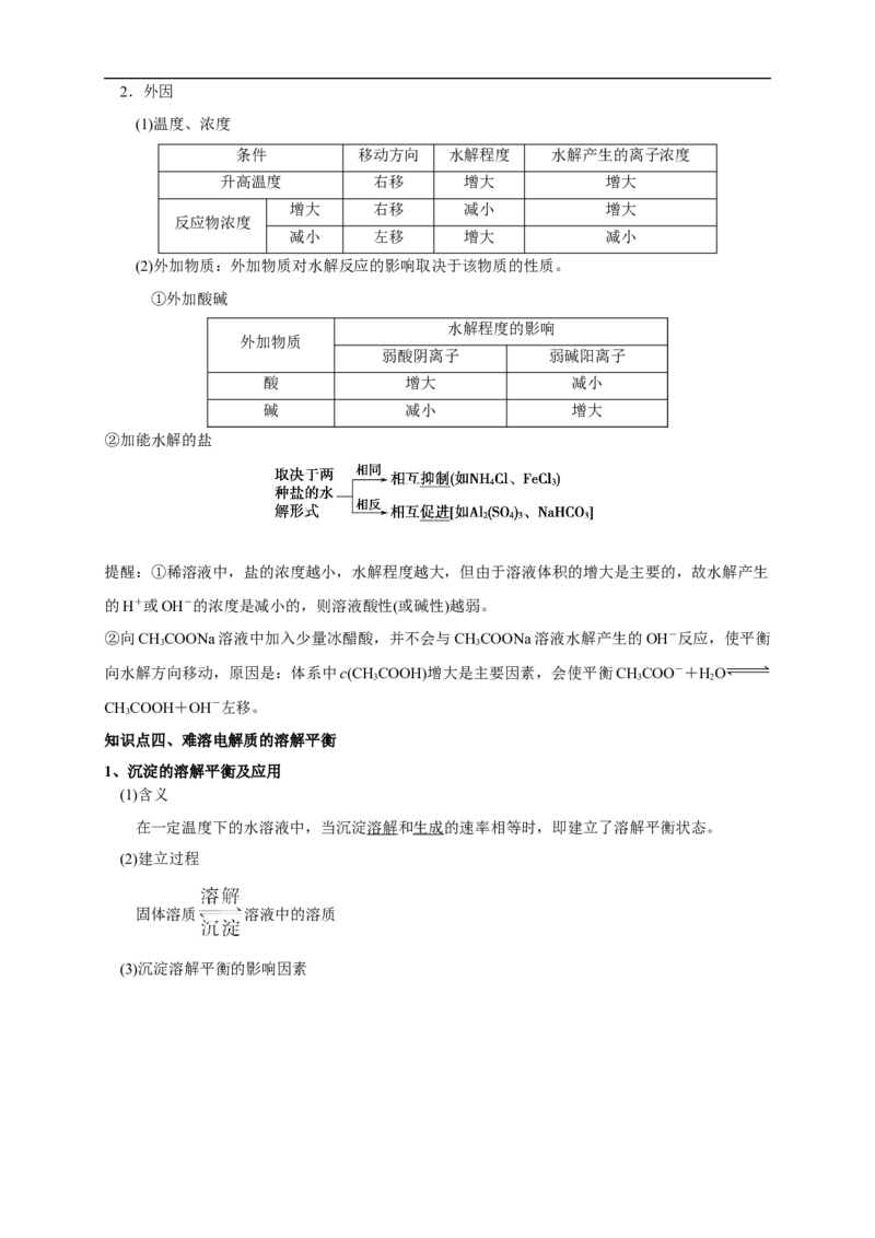 第三章总结（原卷板）_高化_2025春-人教版高中化学_03新版高中化学选择性必修1_04习题试卷_同步练习+单元测试1配套A_第三章总结