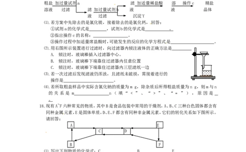 人教版九年级化学下册：第11单元-盐、化肥-单元测试（3）（含答案）_初中化学_01.人教版初中化学_01.初中化学课件PPT--教案--试题_初中化学&mdash;课件&mdash;教案&mdash;试题-推荐_9年级下试题