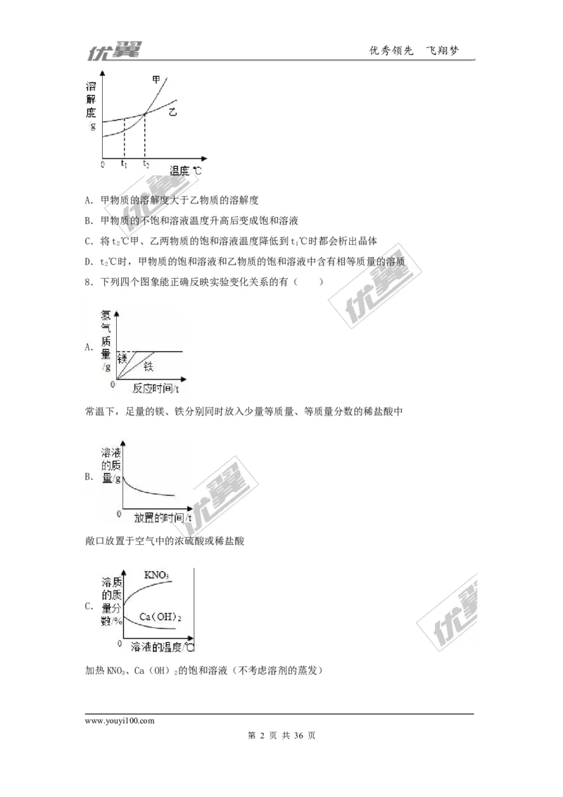 2016-2017学年河北省唐山市乐亭县九年级（上）期末化学试卷（解析版）_初中化学_01.人教版初中化学_01.初中化学课件PPT--教案--试题_初中化学全套(课件--教案--配套)