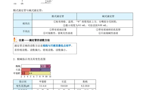 第18讲酸碱中和滴定（教师版）-（人教2019选择性必修1）_高化_595801221724高中化学新人教版选择性必修一二三电子版教案PPT课件高中试卷_选择性必修1册（人教版）_讲义