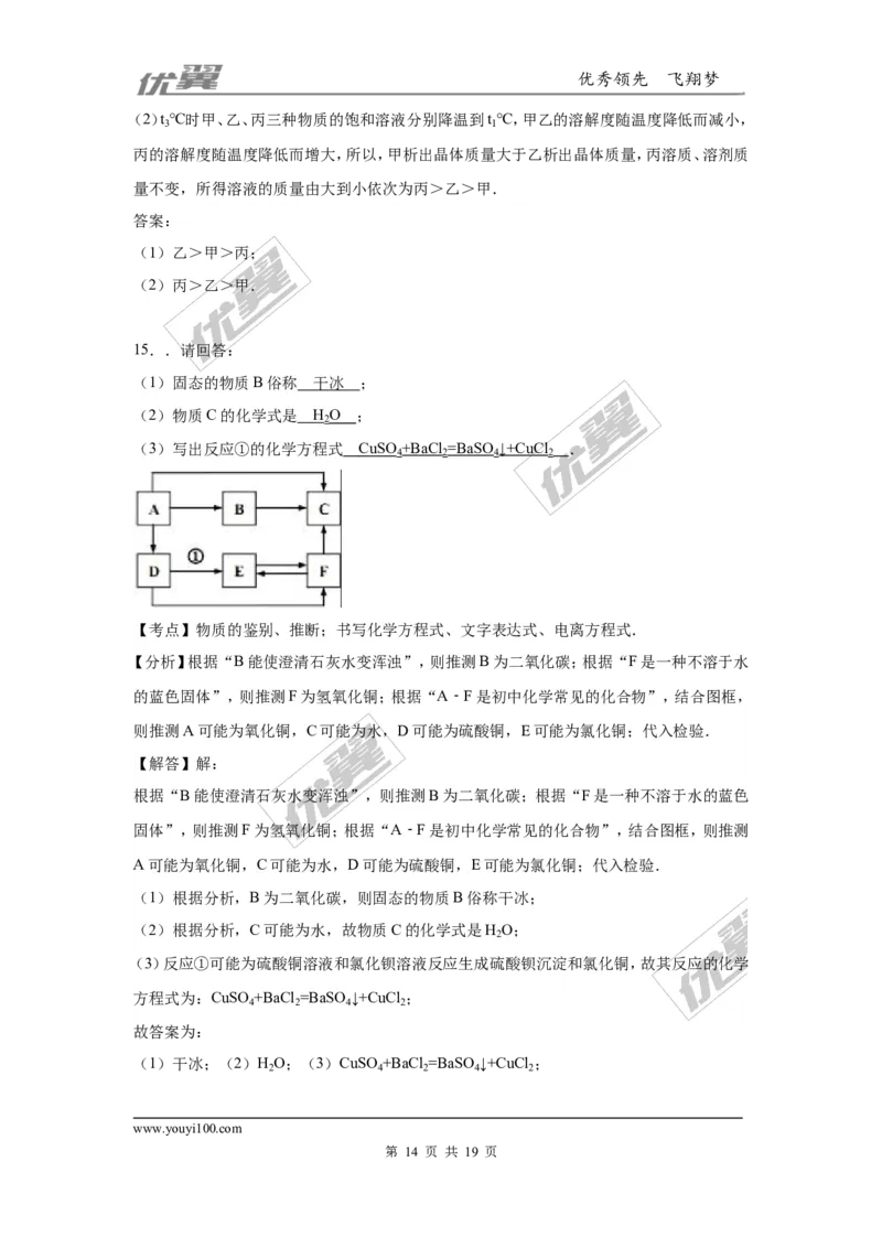 2016年湖北省襄阳市中考化学试卷（word版，含解析）_初中化学_01.人教版初中化学_01.初中化学课件PPT--教案--试题_初中化学全套(课件--教案--配套)_18年初中化学9年级上