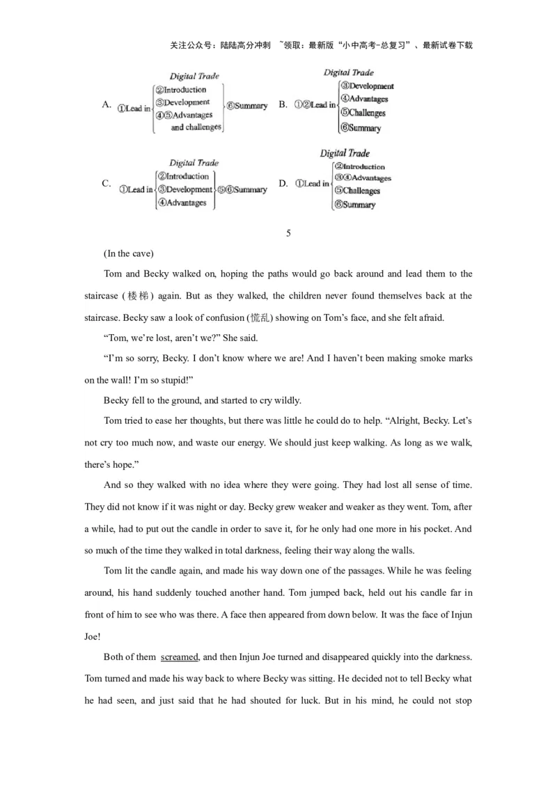 01.选择型阅读理解(原卷版)-2024年中考一轮复习英语语篇解读能力考查梳理与巩固_02中考总复习（2026版更新中）_03-英语-中考总复习_2024年中考复习资料_一轮复习
