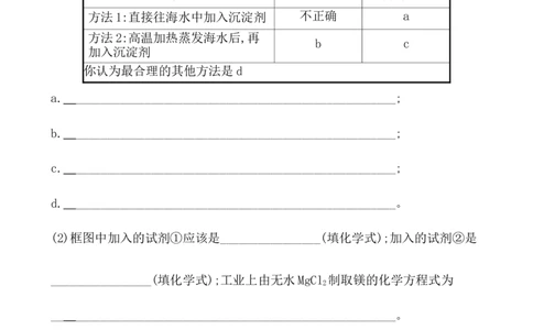 《第一节自然资源的开发利用》课时练习检测05_高化_2025春-人教版高中化学_02新版高中化学必修二_9.课件+教案+练习备用_第八章化学与可持续发展