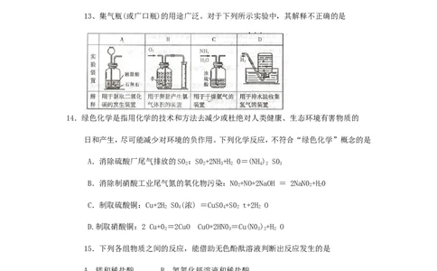 2010年全国初中学生化学素质和实验能力竞赛河南省初赛试题_初中化学_01.人教版初中化学_01.初中化学课件PPT--教案--试题_初中化学全套_化学试题