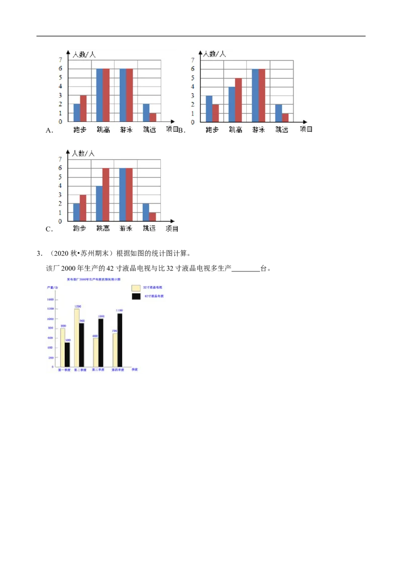 精品第八单元《数据的表示和分析》章节复习&mdash;五年级数学下册考点分类强化训练（原卷）北师大版_26春北师大版数学二下_19、赠送其它资料_旧版_赠品：北师大知识总结