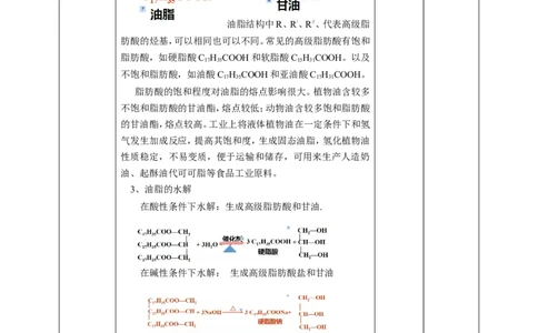 基本营养物质第二课时_高化_2025春-人教版高中化学_02新版高中化学必修二_1.课件+教案_7.4基本营养物质第二课时