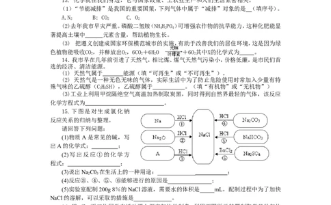 2013年高坪镇中学四月中考模拟考试化学试题_初中化学_01.人教版初中化学_01.初中化学课件PPT--教案--试题_初中化学全套_化学试题