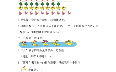 精创知识点小学数学一年级上册一、生活中的数-知识点（北师大版）_26春北师大版数学二下_19、赠送其它资料_旧版_赠品：北师大知识总结_北师大数学一上知识总结（07份）