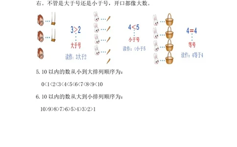 精创知识点小学数学一年级上册一、生活中的数-知识点（北师大版）_26春北师大版数学二下_19、赠送其它资料_旧版_赠品：北师大知识总结_北师大数学一上知识总结（07份）
