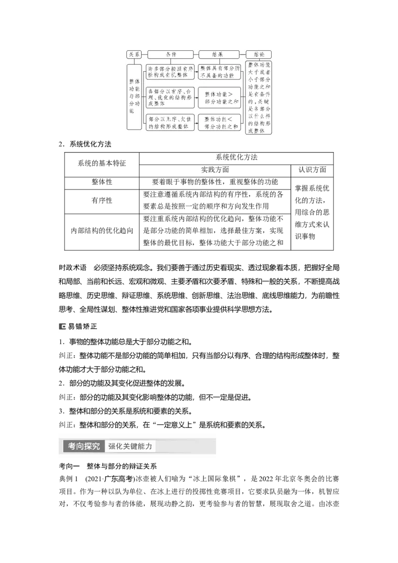 2024年高考政治一轮复习（部编版）必修4　第20课　课时1　世界是普遍联系的_8.2025政治总复习_2024年新高考资料_1.2024一轮复习_2024年高考政治一轮复习讲义（部编版）