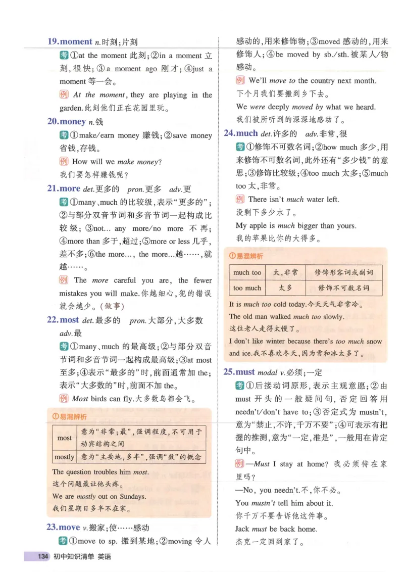 2025版53初中知识清单英语_初中全科《53初中知识清单》2025版