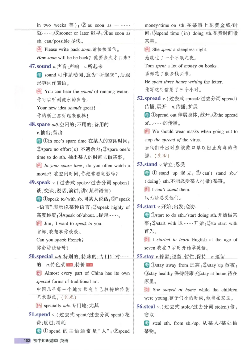 2025版53初中知识清单英语_初中全科《53初中知识清单》2025版