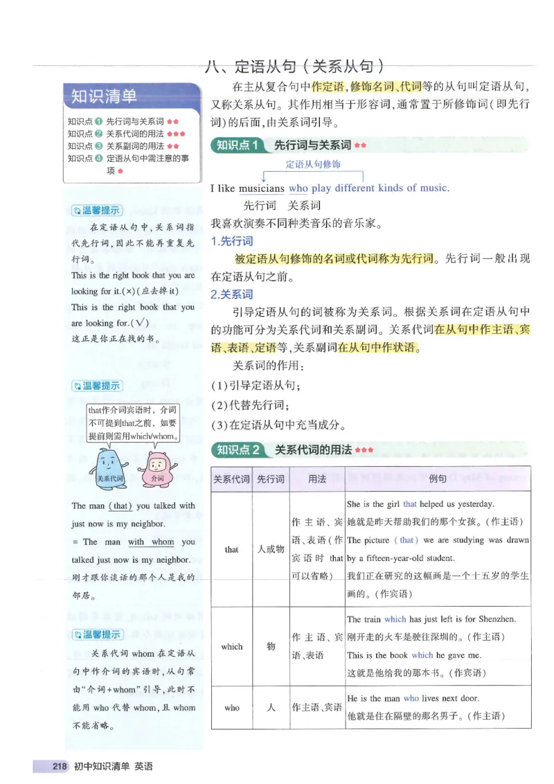 2025版53初中知识清单英语_初中全科《53初中知识清单》2025版