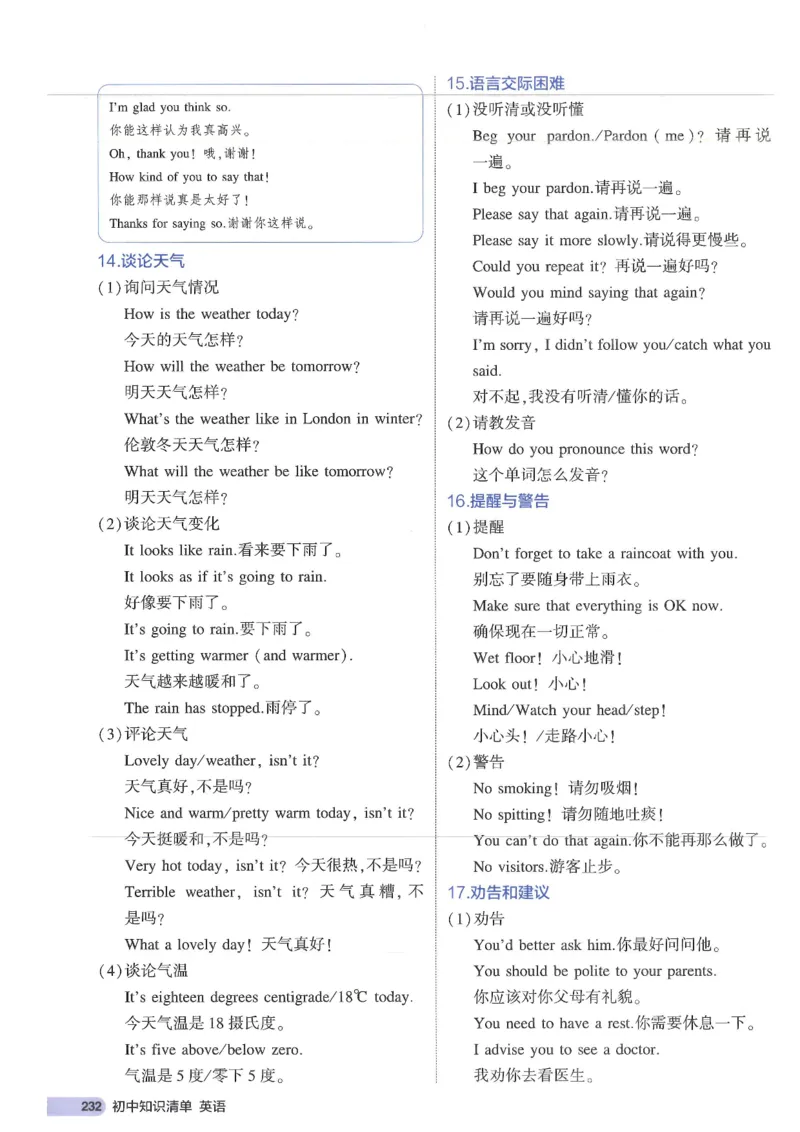 2025版53初中知识清单英语_初中全科《53初中知识清单》2025版