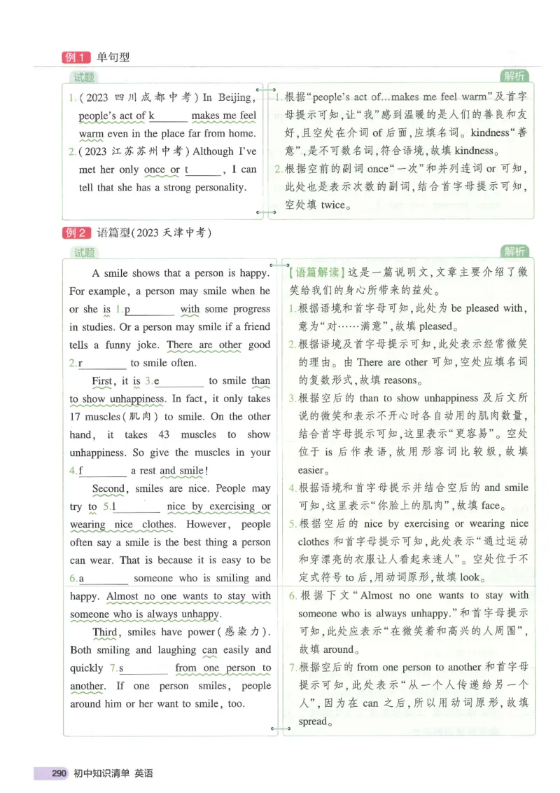 2025版53初中知识清单英语_初中全科《53初中知识清单》2025版