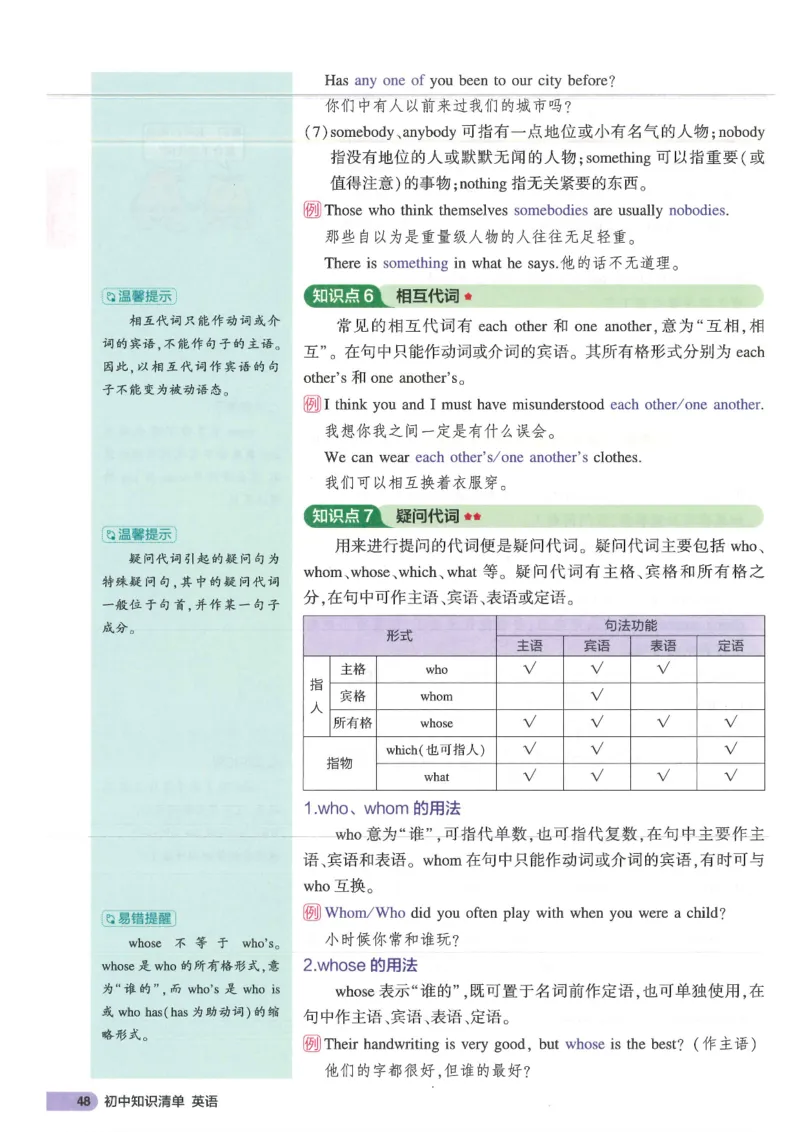 2025版53初中知识清单英语_初中全科《53初中知识清单》2025版