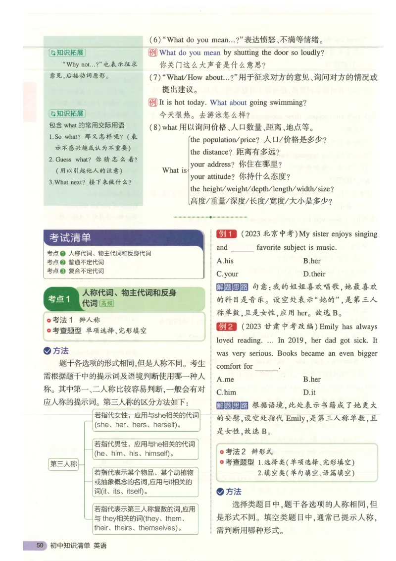 2025版53初中知识清单英语_初中全科《53初中知识清单》2025版