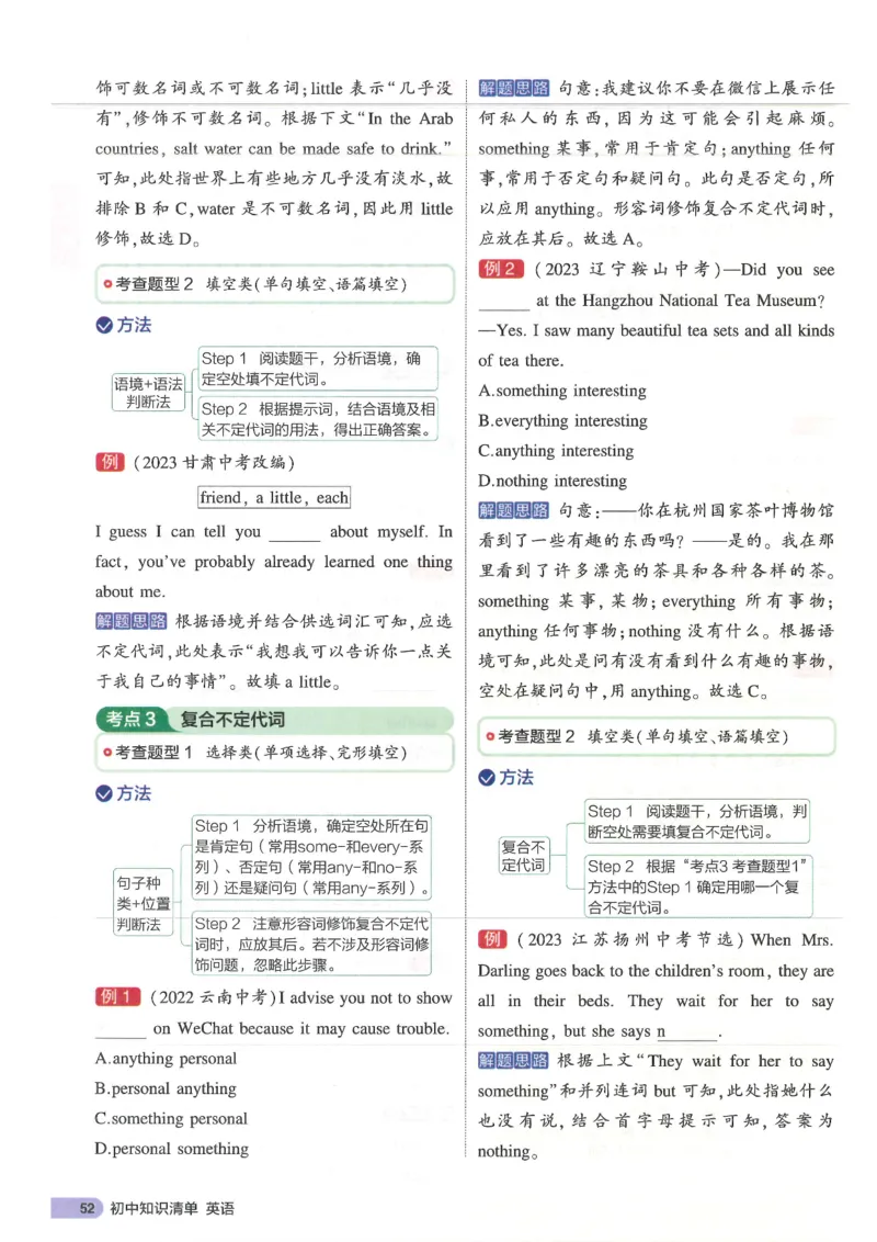 2025版53初中知识清单英语_初中全科《53初中知识清单》2025版