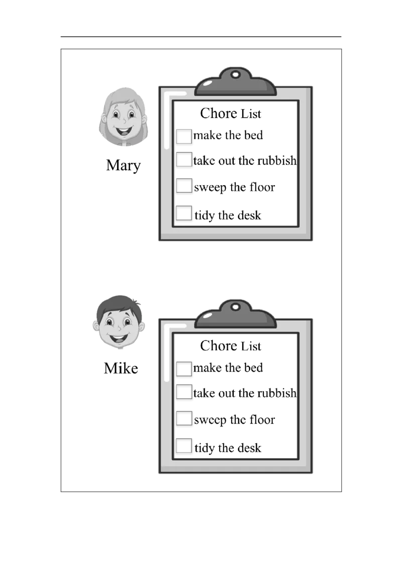 1130五年级英语(人教版)Unit+6+Chores（第二课时）-3学习任务单_26春四年级上下册人教版_四上英语合集人教版PEP英语四年级上册新教材（教学视频+课件+动画+音频+练习+教案）