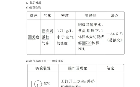 第五章第二节第二课时_高化_2025春-人教版高中化学_02新版高中化学必修二_5.试卷习题_同步讲义+测试（赠送，无第6章）_5.2氮及其化合物讲义+测试（3课时，含解析）