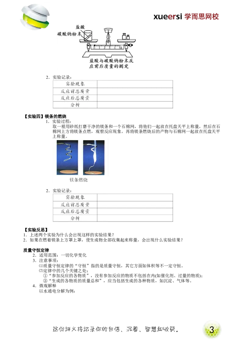 第11讲化学原理&mdash;质量守恒定律_初中化学_01.人教版初中化学_02.初中化学教学视频_2.初中化学--教学视频--带讲义_初三化学年卡55讲_[9157]初三新生化学暑假班（预习领先班）