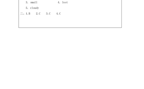 16Unit5ItwasherejustnowPartC_国家课_课后练习_26春四年级上下册人教版_四上英语合集人教版PEP英语四年级上册新教材（教学视频+课件+动画+音频+练习+教案）_17练习资料_《小学英语》